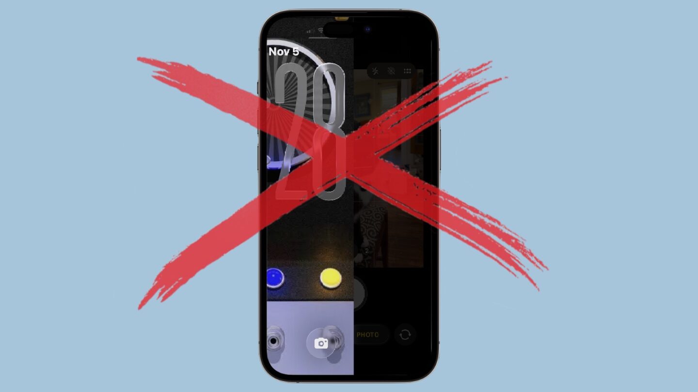 Swipe to open the Camera app is a hassle