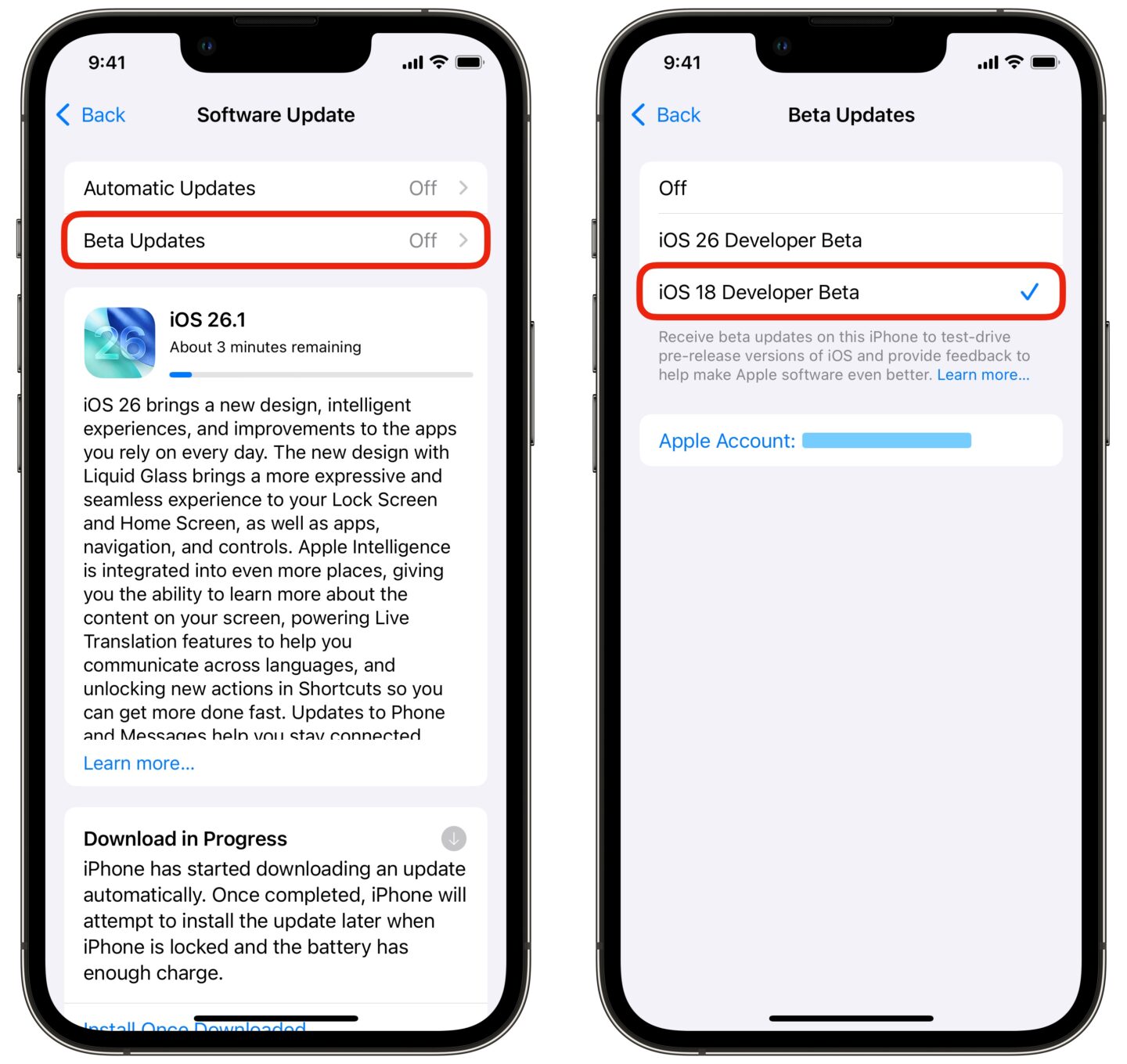 Stop iOS Update Developer Beta Switching to the iOS 18 beta