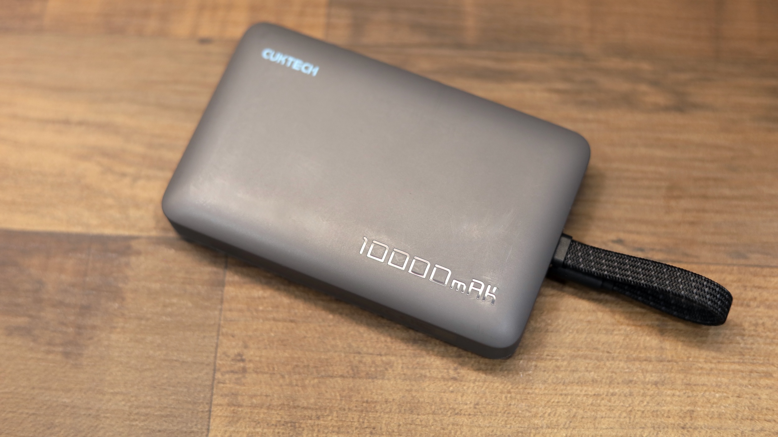 Cuktech power bank rear A 10,000mah power bank is all you need on the go.