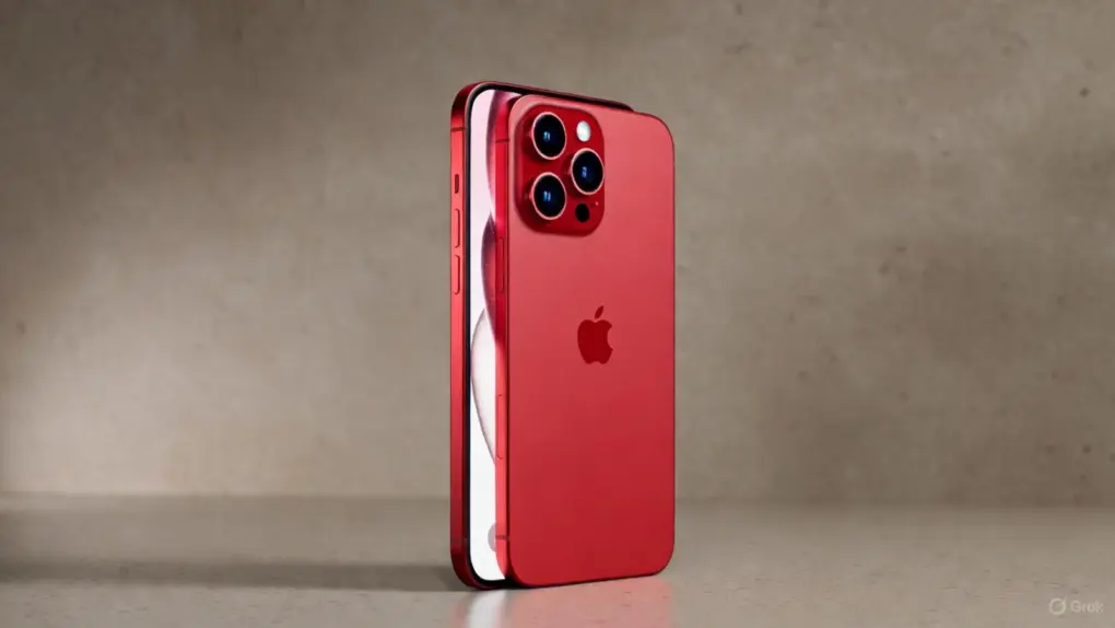 AI image of a red iPhone 17 Pro