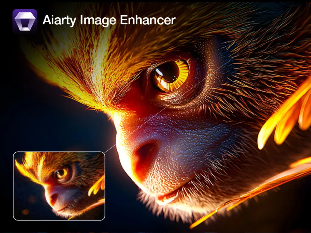 Close-up photo of a monkey's face, with the words 