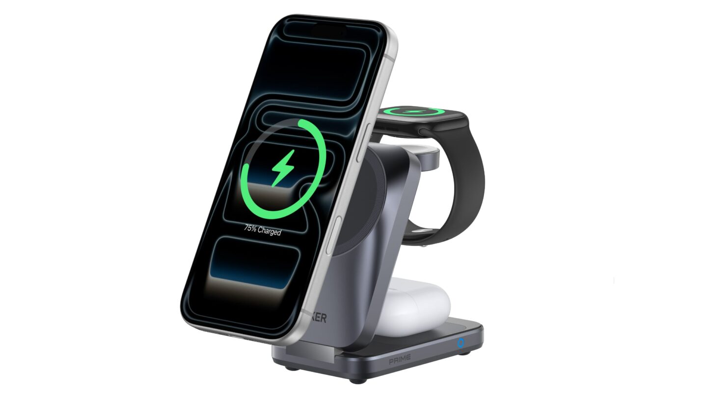 Product photo of Anker Prime Wireless Charging Station (3-in-1, MagGo, AirCool, Foldable)