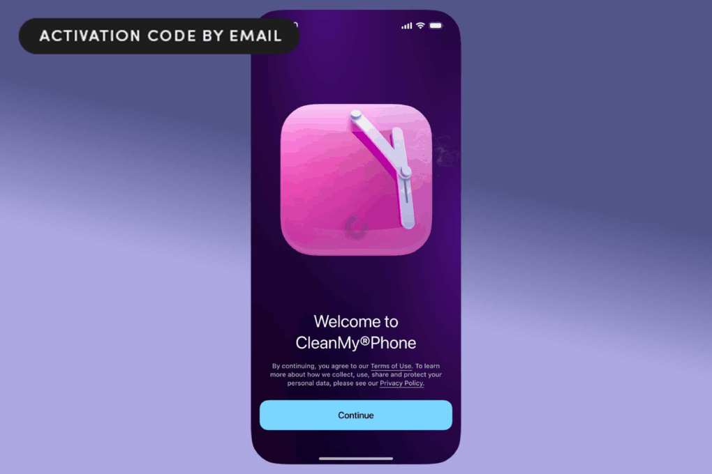 CleanMy®Phone opened on an iPhone device