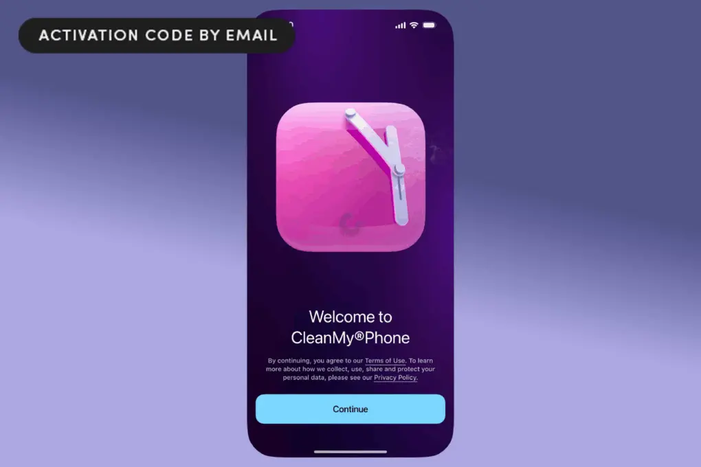 CleanMy®Phone opened on an iPhone device