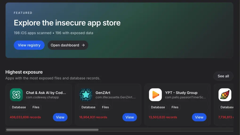 Firehound exposes AI apps leaking user data