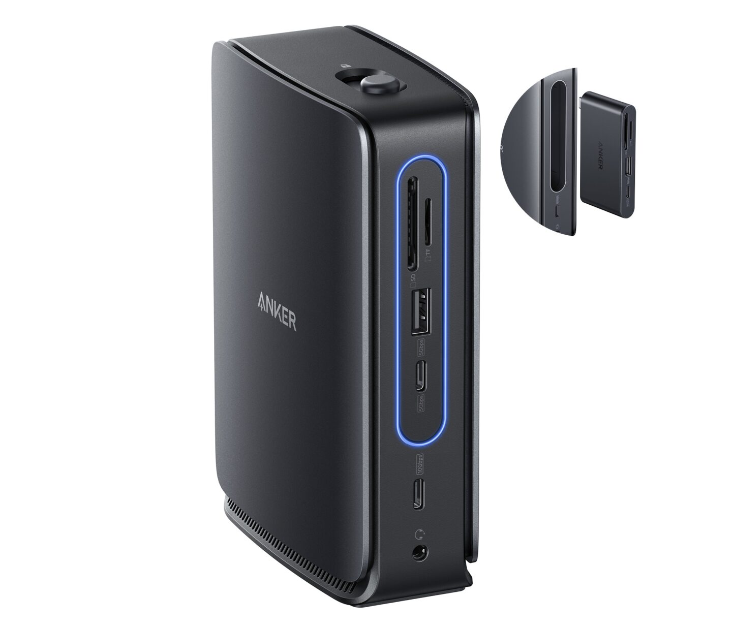 Product photo of Anker Nano Docking Station (13-in-1, Triple Display, Built-In Removable Hub)