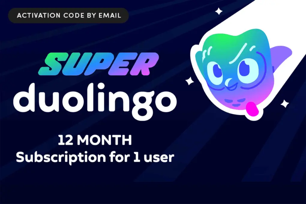 Super Duolingo 1-Year Subscription