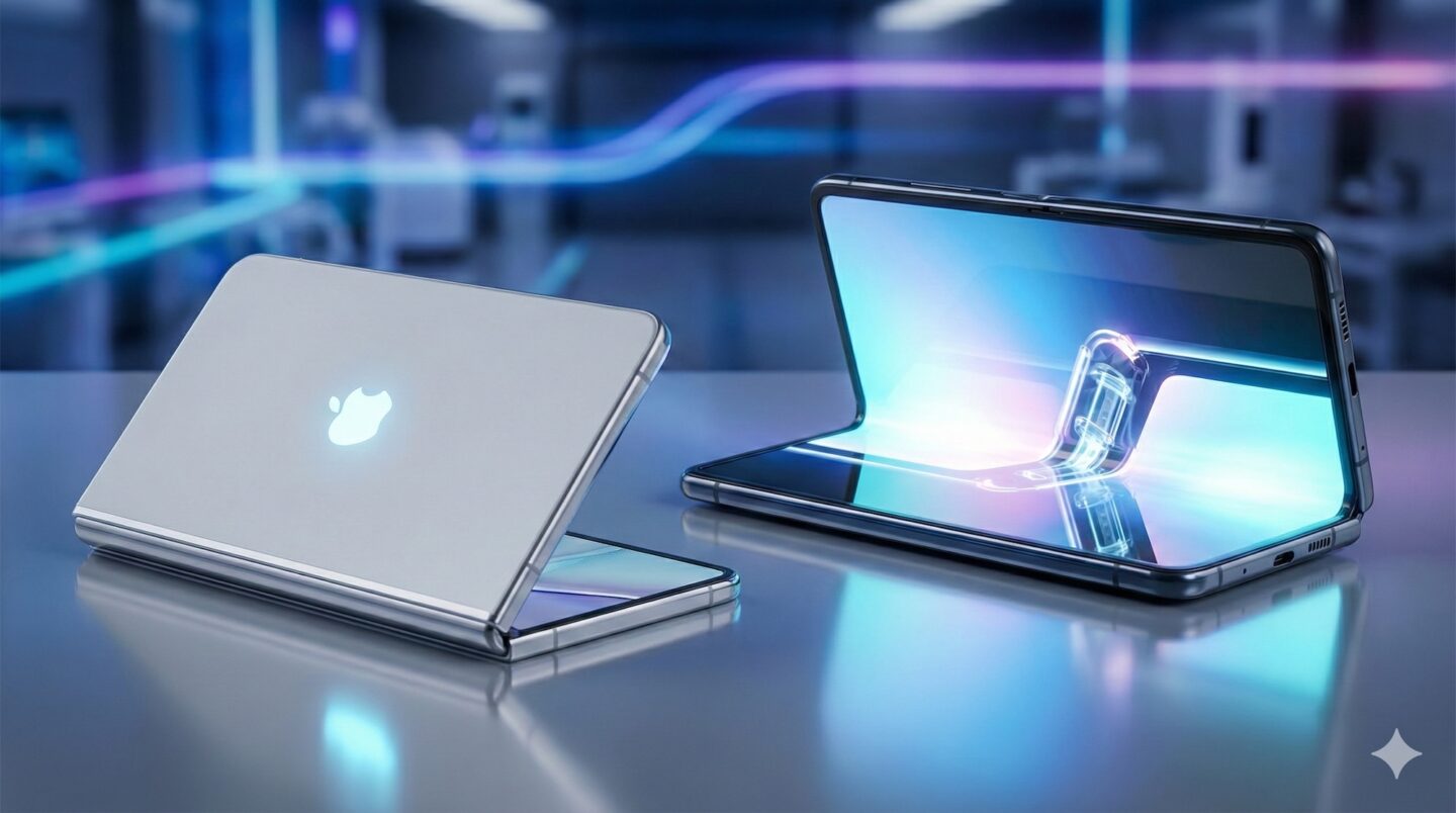 Foldable iPhone's crease-free display