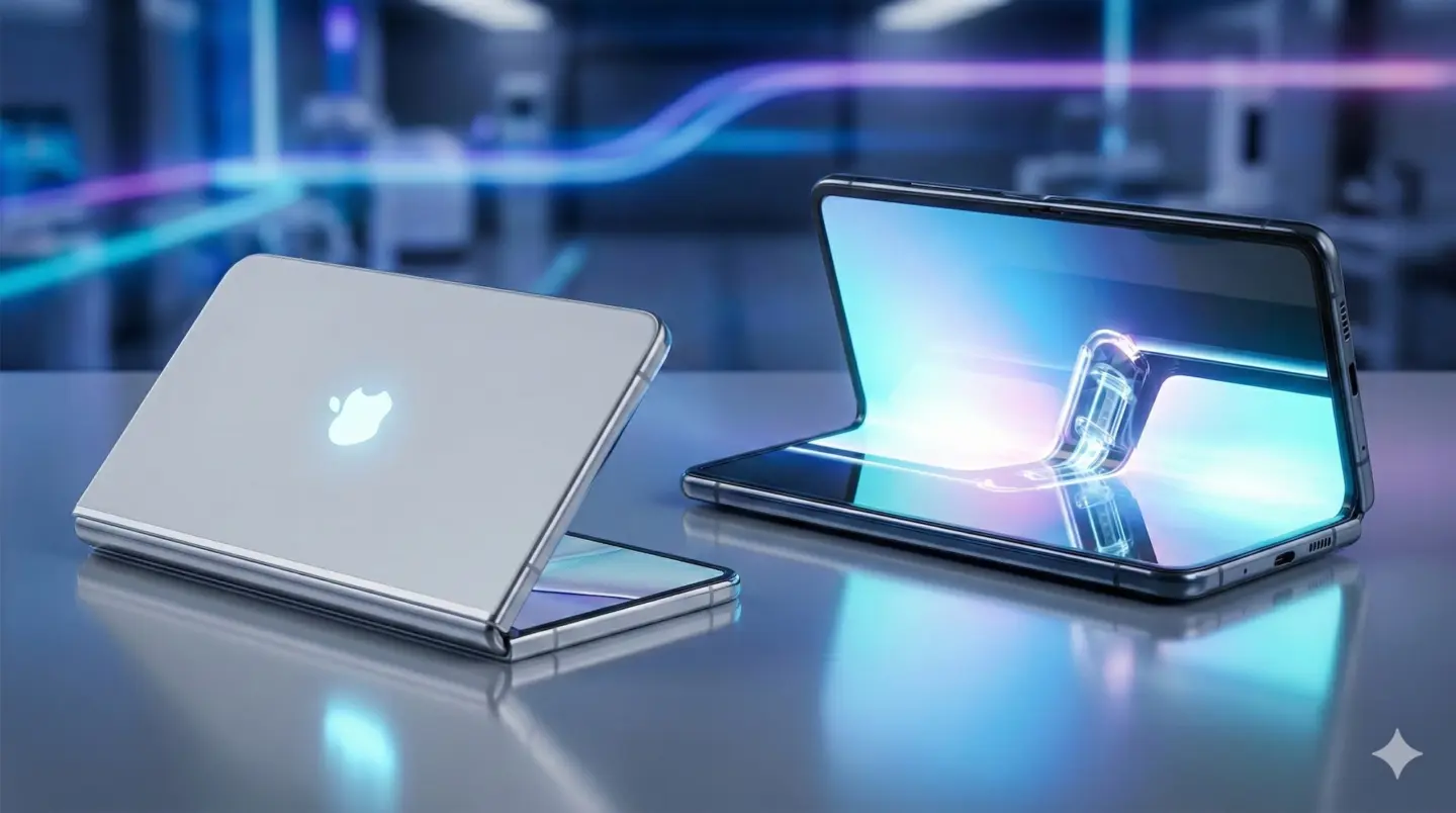 Foldable iPhone's crease-free display