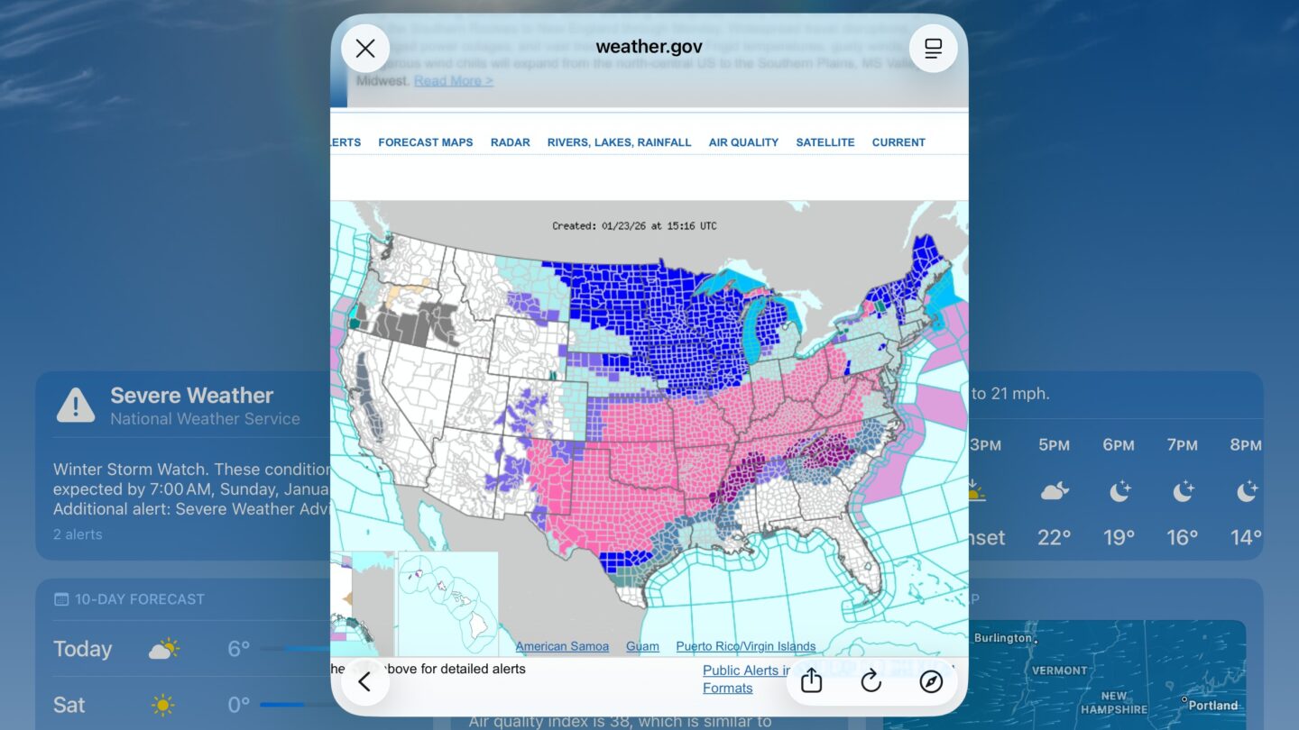 weather.gov map