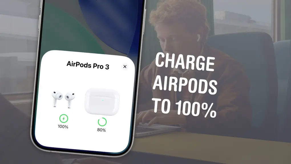Charge AirPods to 100 percent