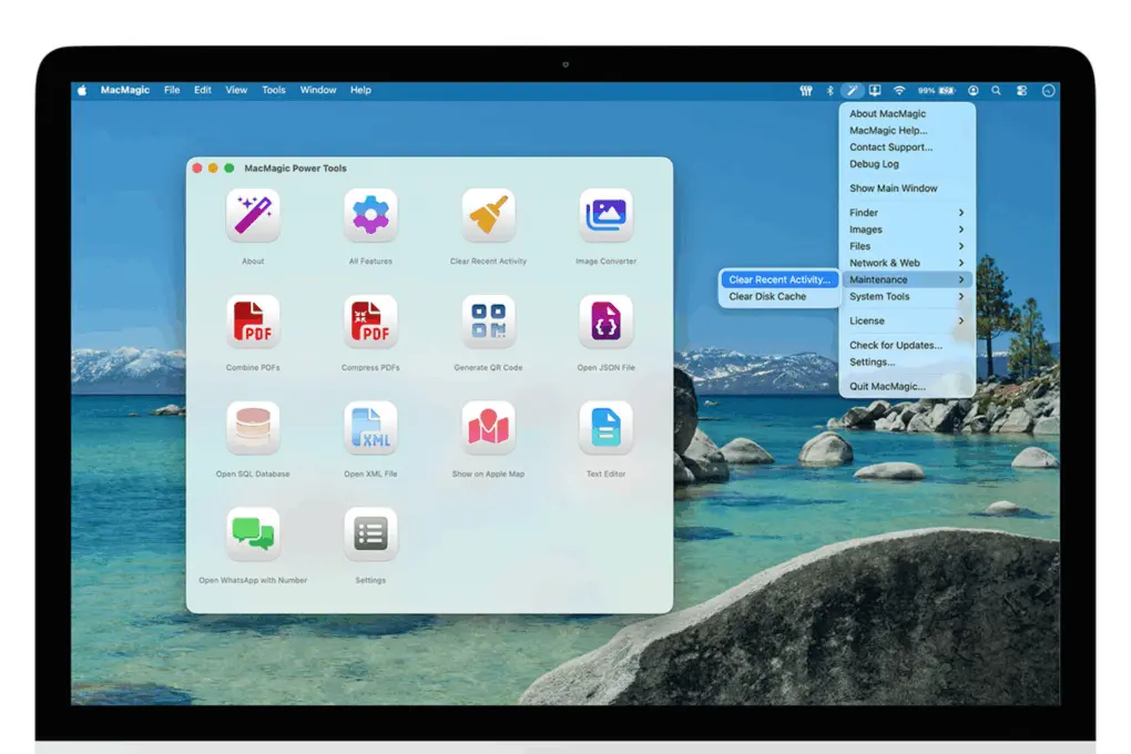 MacMagic running on a Mac device.