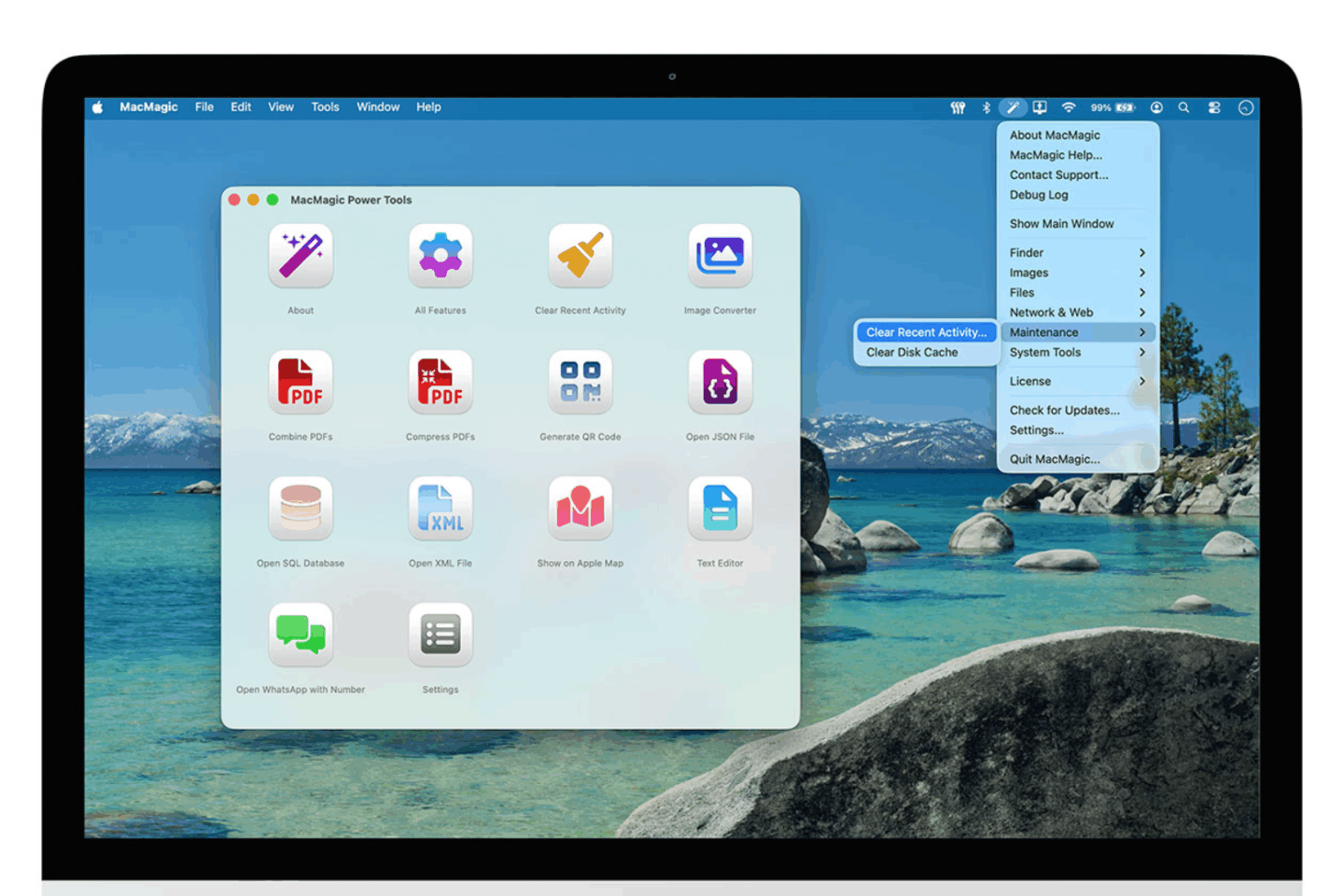 MacMagic running on a Mac device.