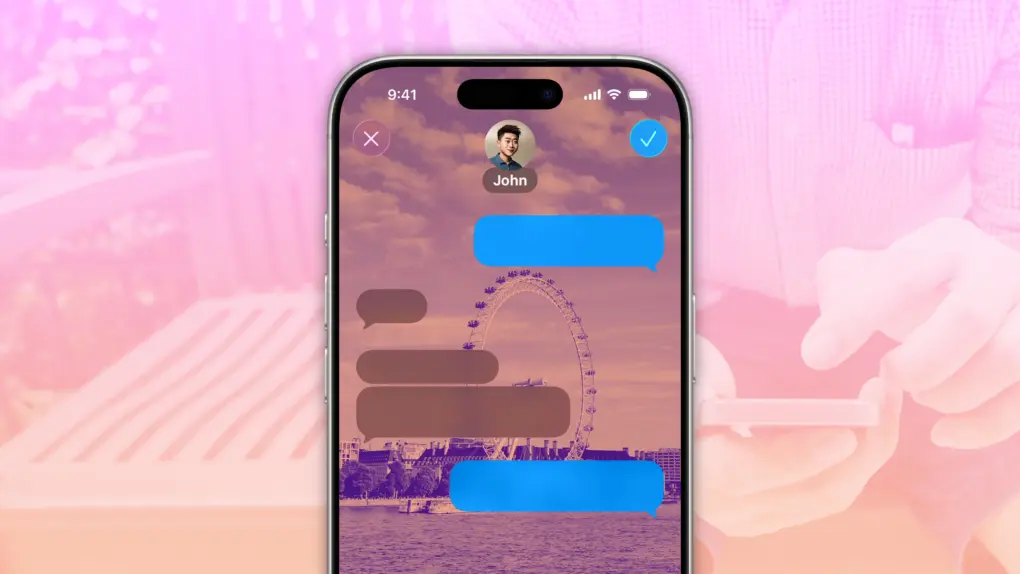 Messages Backgrounds on iPhone