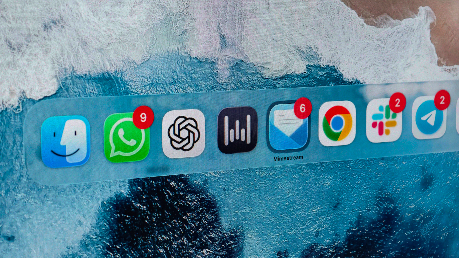 Photo showing Cmd Tab window switching on Mac