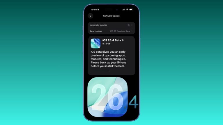 iOS 26.4 beta 4