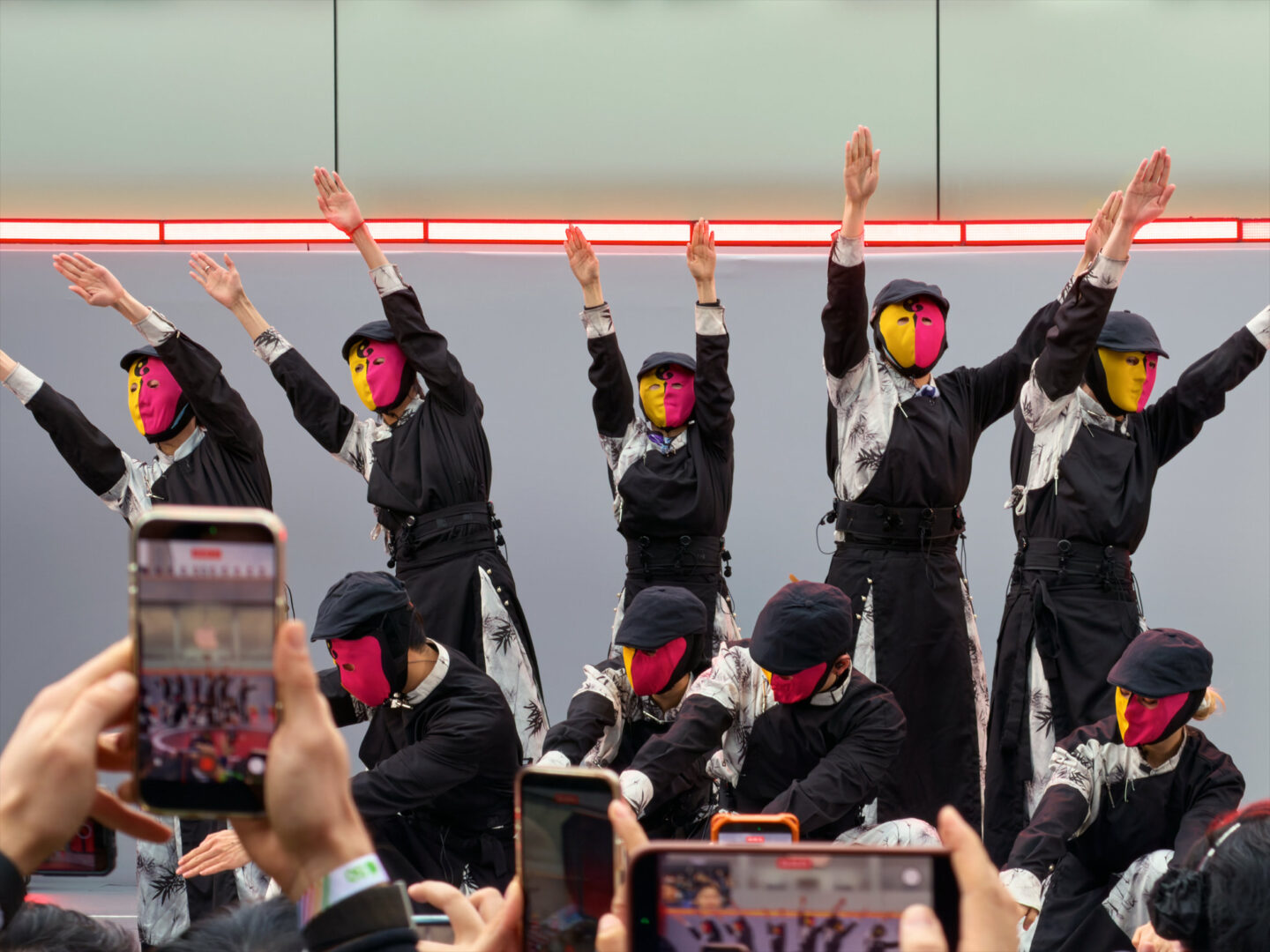 Chris Lee's dancers perform.