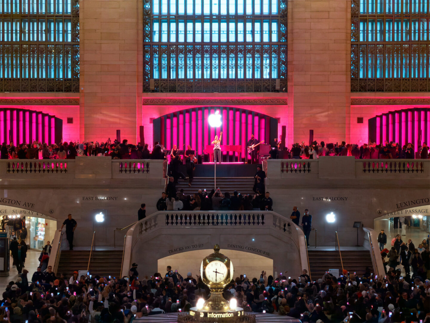Alicia Keys performs for Apple 50th at Grand Central