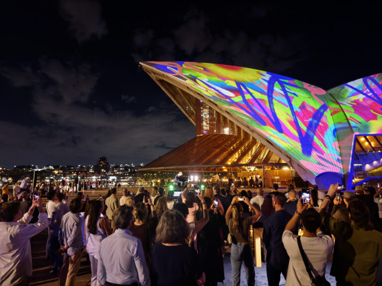 iPad art lights up Sydney Opera House