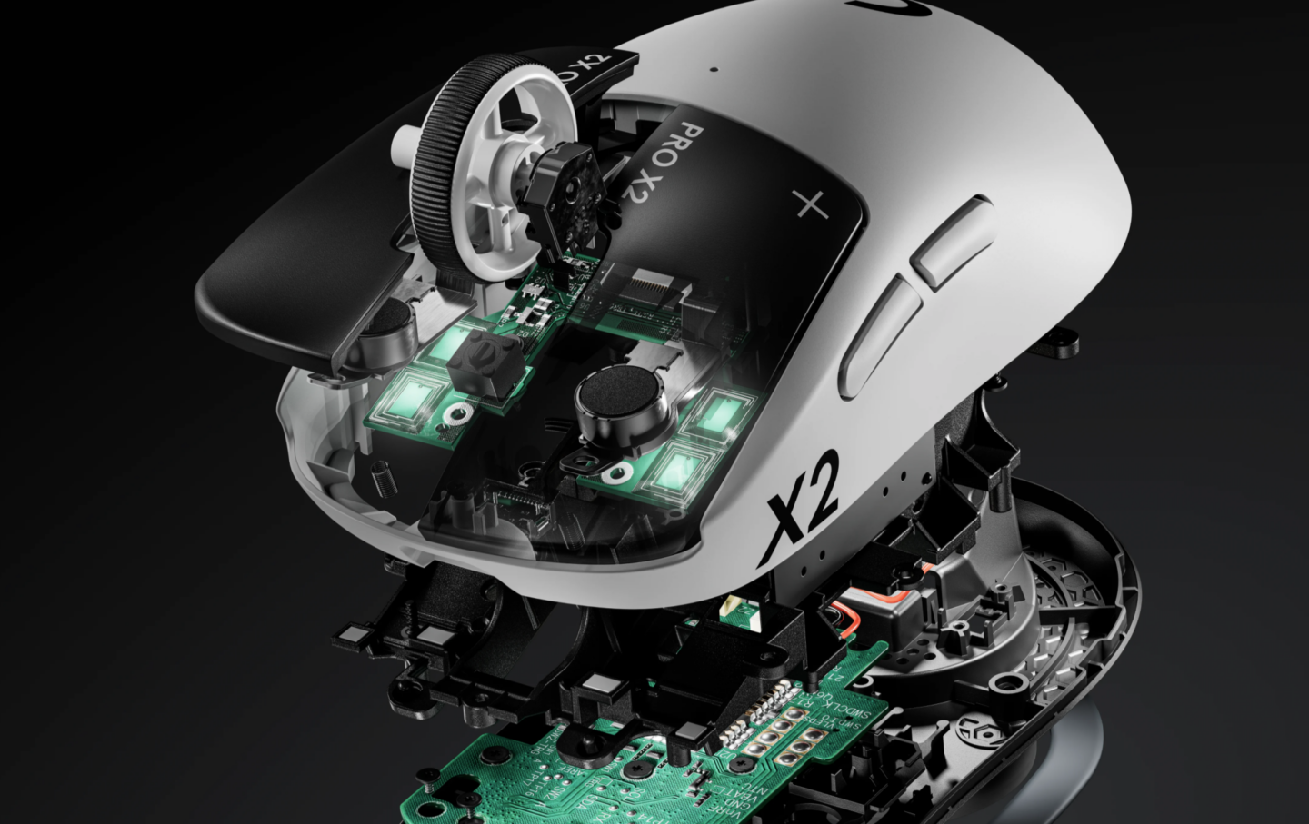 Logitech G X2 Superstrike gaming mouse haptic system