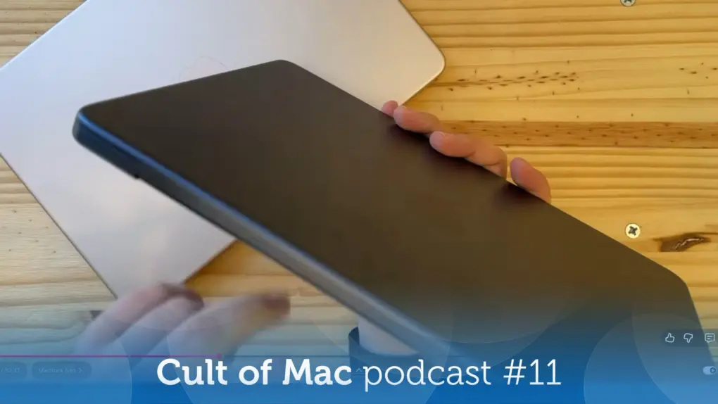 Hands-on video of MacBook Neo, with the words, 