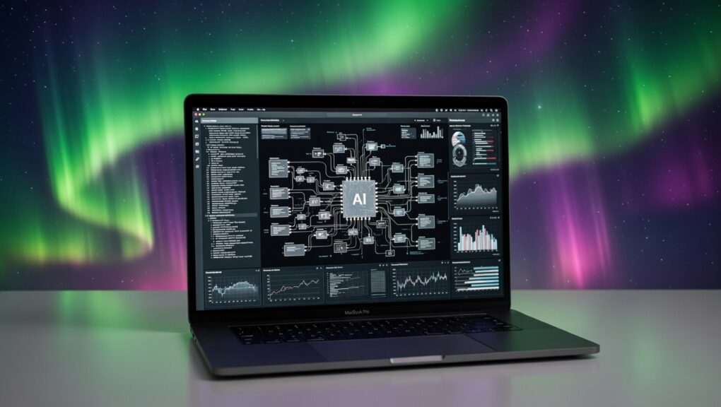 data-center AI model on MacBook