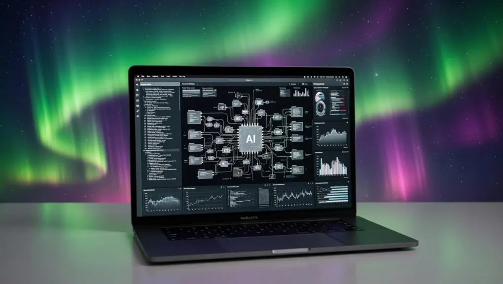 data-center AI model on MacBook