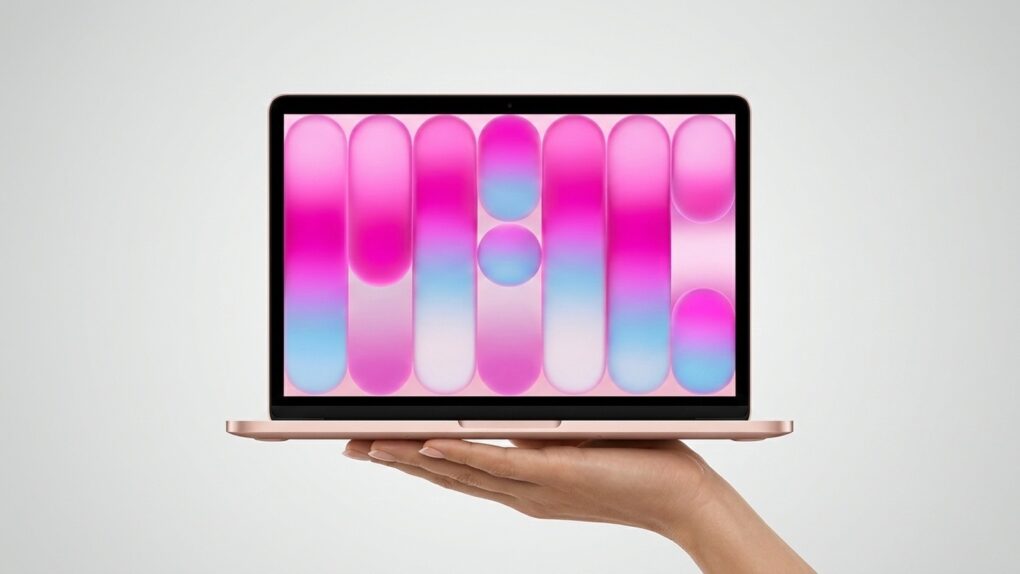 MacBook Neo in blush