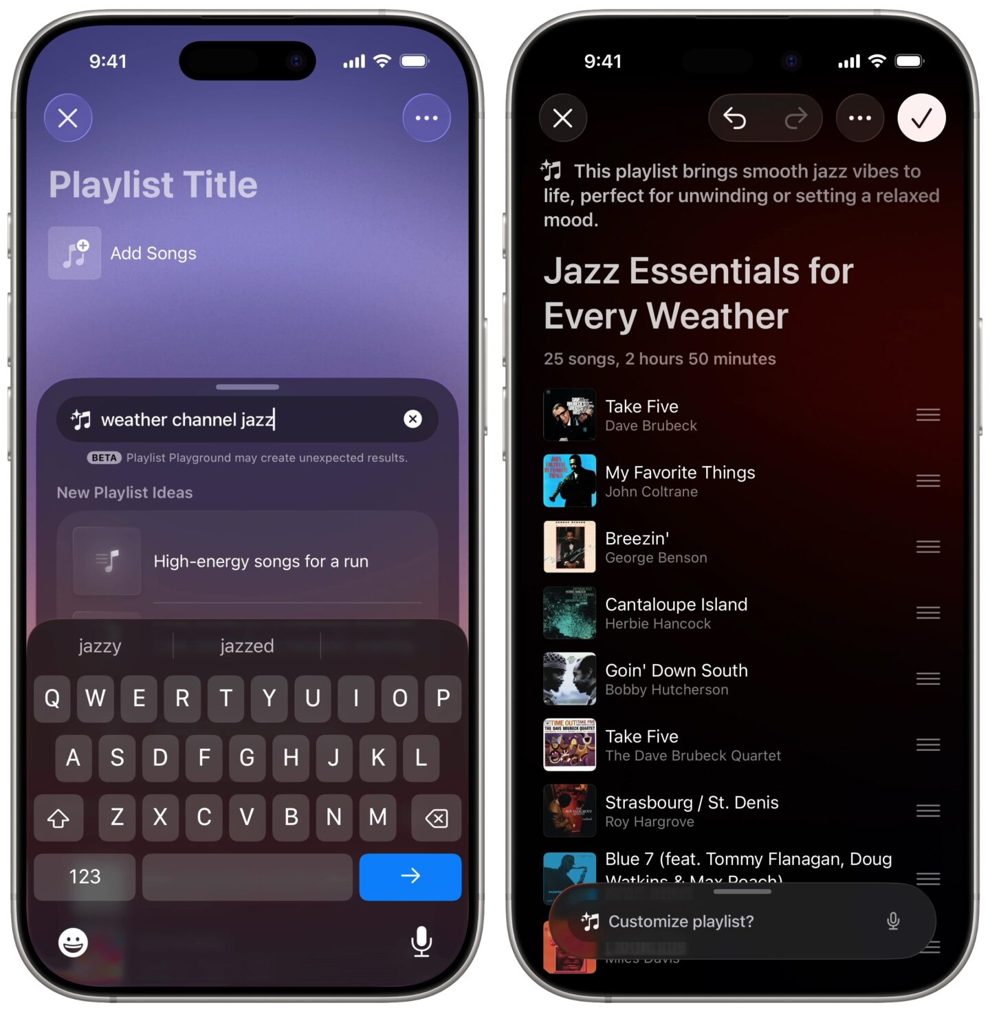 Creating a playlist using Playlist Playground