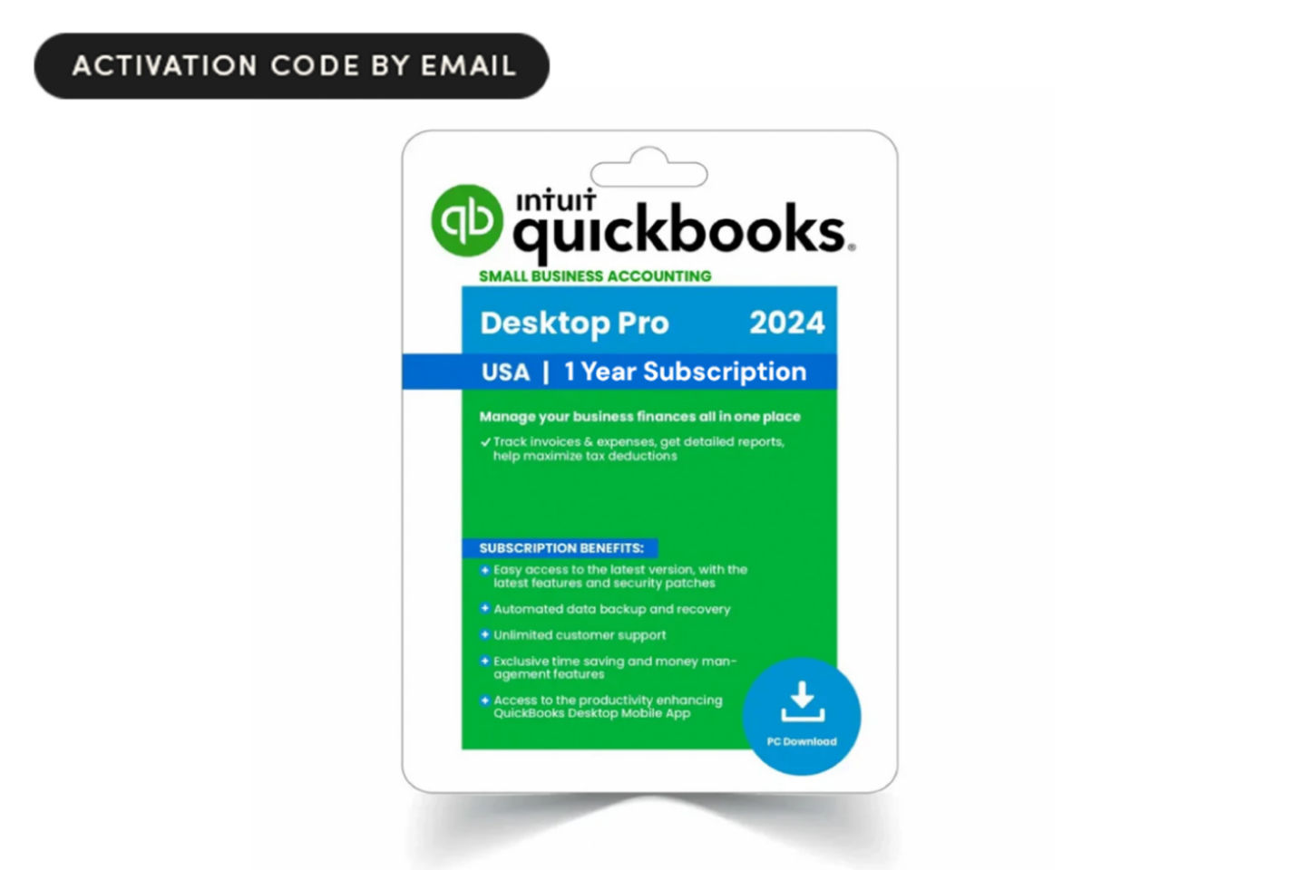 Image of Intuit QuickBooks Desktop Pro 2024 box