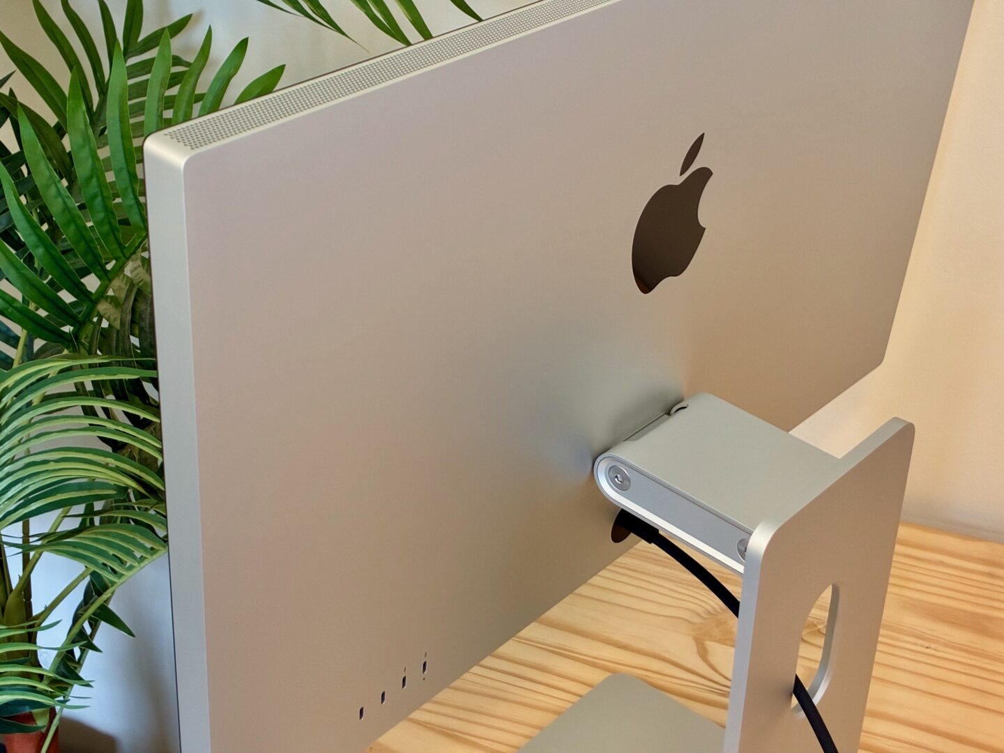 Studio Display XDR Back The rear of the Studio Display XDR, showing the adjustable stand..