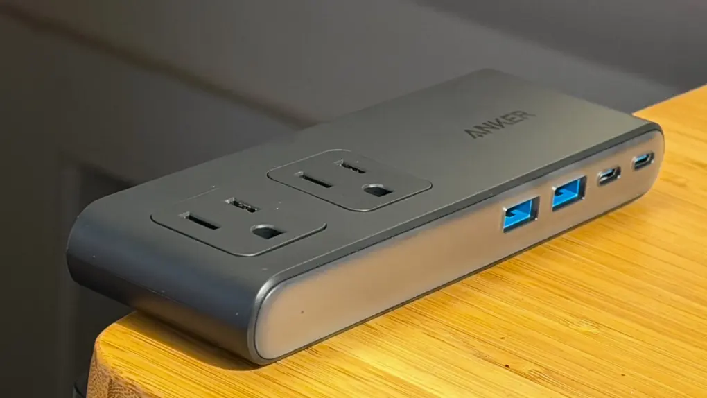 Photo of the Anker Nano Power Strip (10-in-1, 70W, Clamp) used to illustrate a review of the product