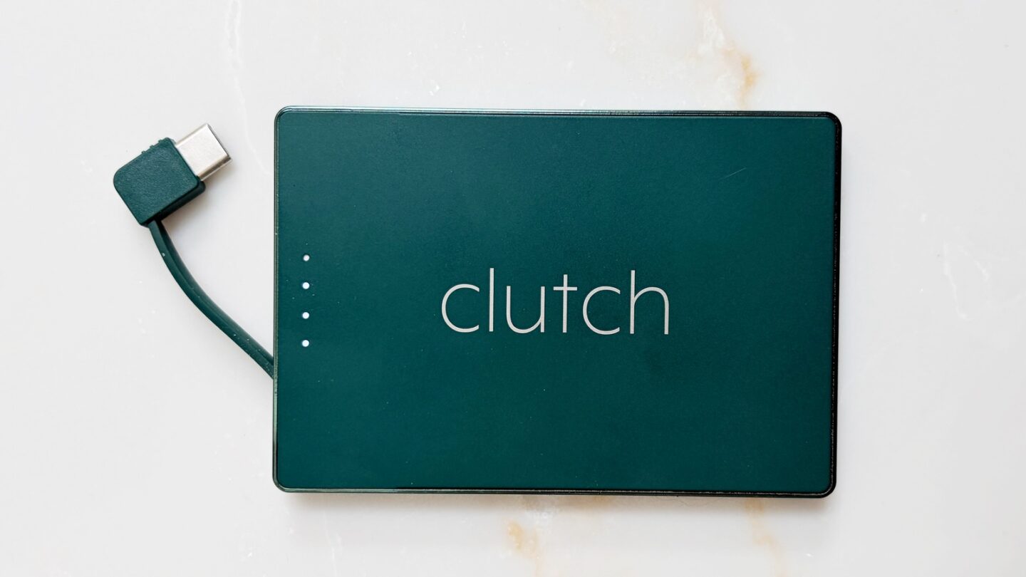 Clutch Pro review: Power bank with built-in USB-C cable.