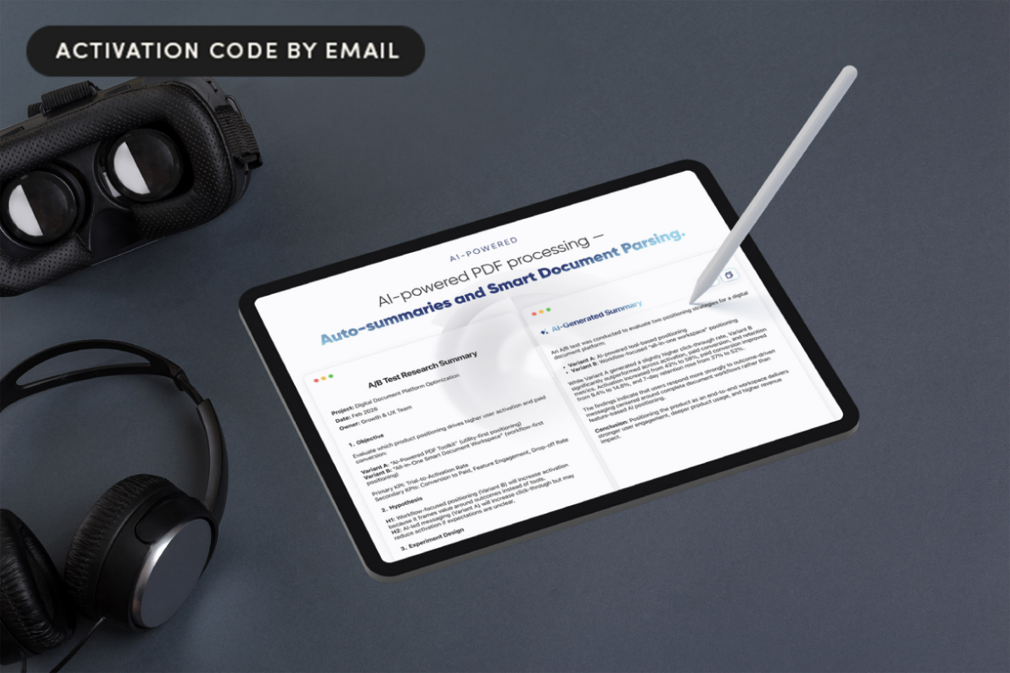 PDFToolKit – Unlimited Plan: Lifetime Subscription Features of PDFToolKit shown on an iPad screen