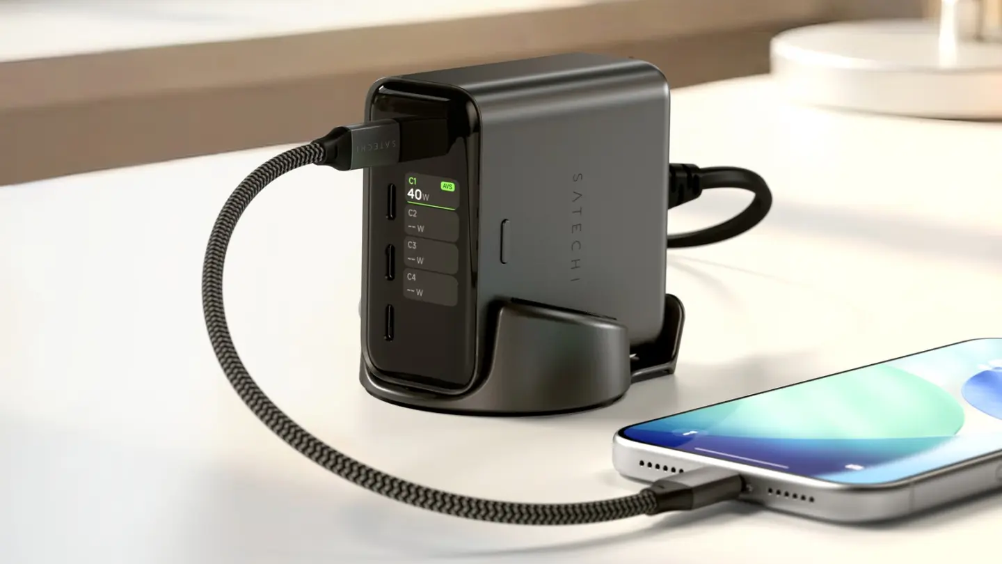 Satechi ChargeView 140W Desktop Charger targets cluttered desks