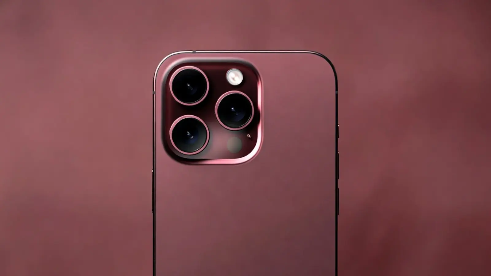 photo of Dark cherry in, cosmic orange out in iPhone 18 Pro color lineup image