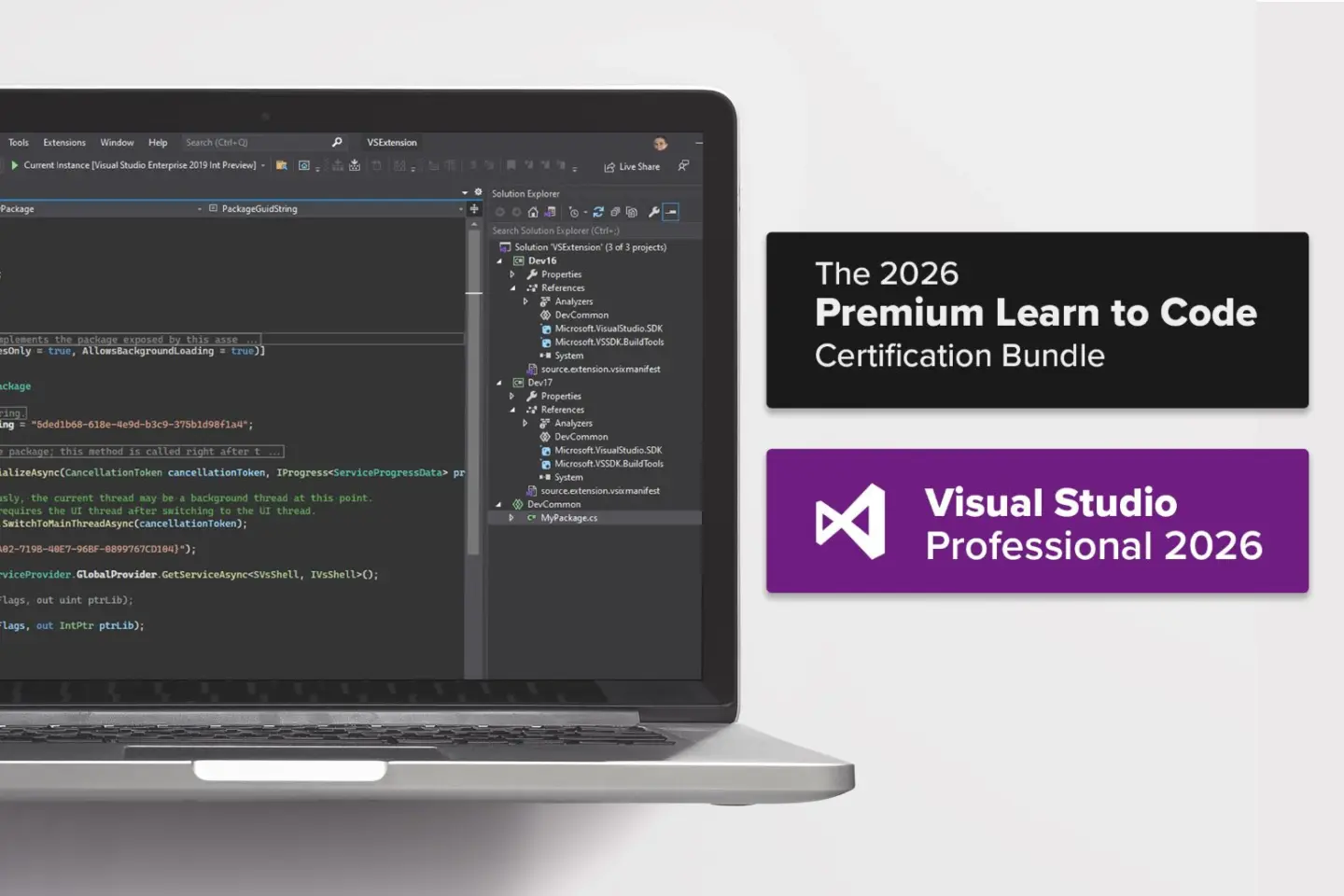 Visual Studio 2026 and Coding courses bundle