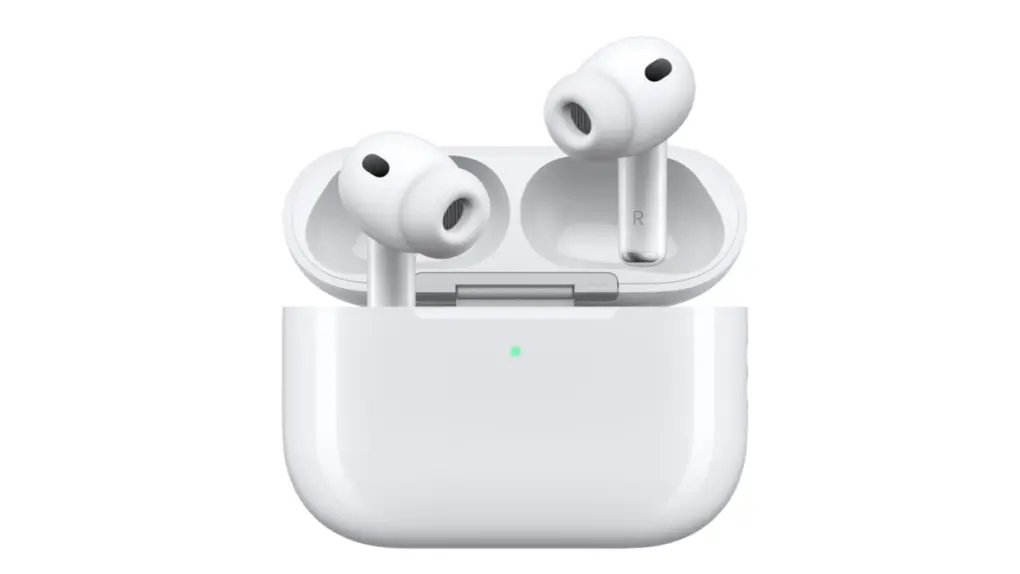 A photo of Apple AirPods used in a story about AirPods settings page revamp.