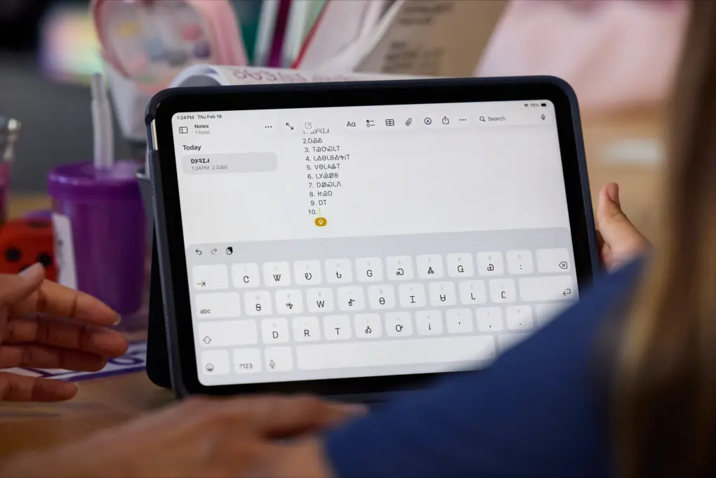 iPad and Mac revitalize Cherokee language