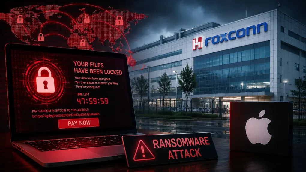 Nitrogen ransomware attack on Foxconn