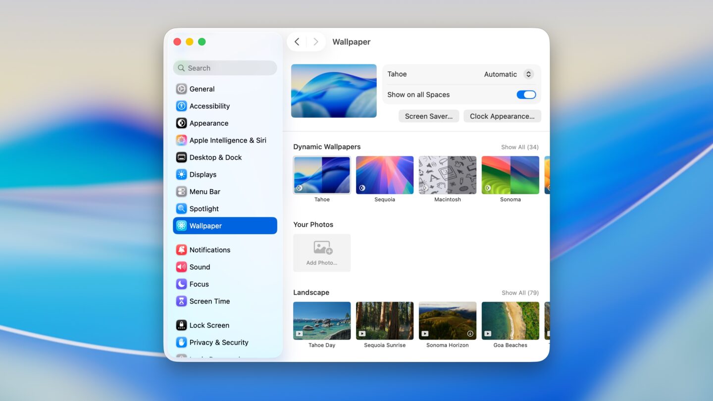 Mac Wallpaper Mac Wallpaper settings