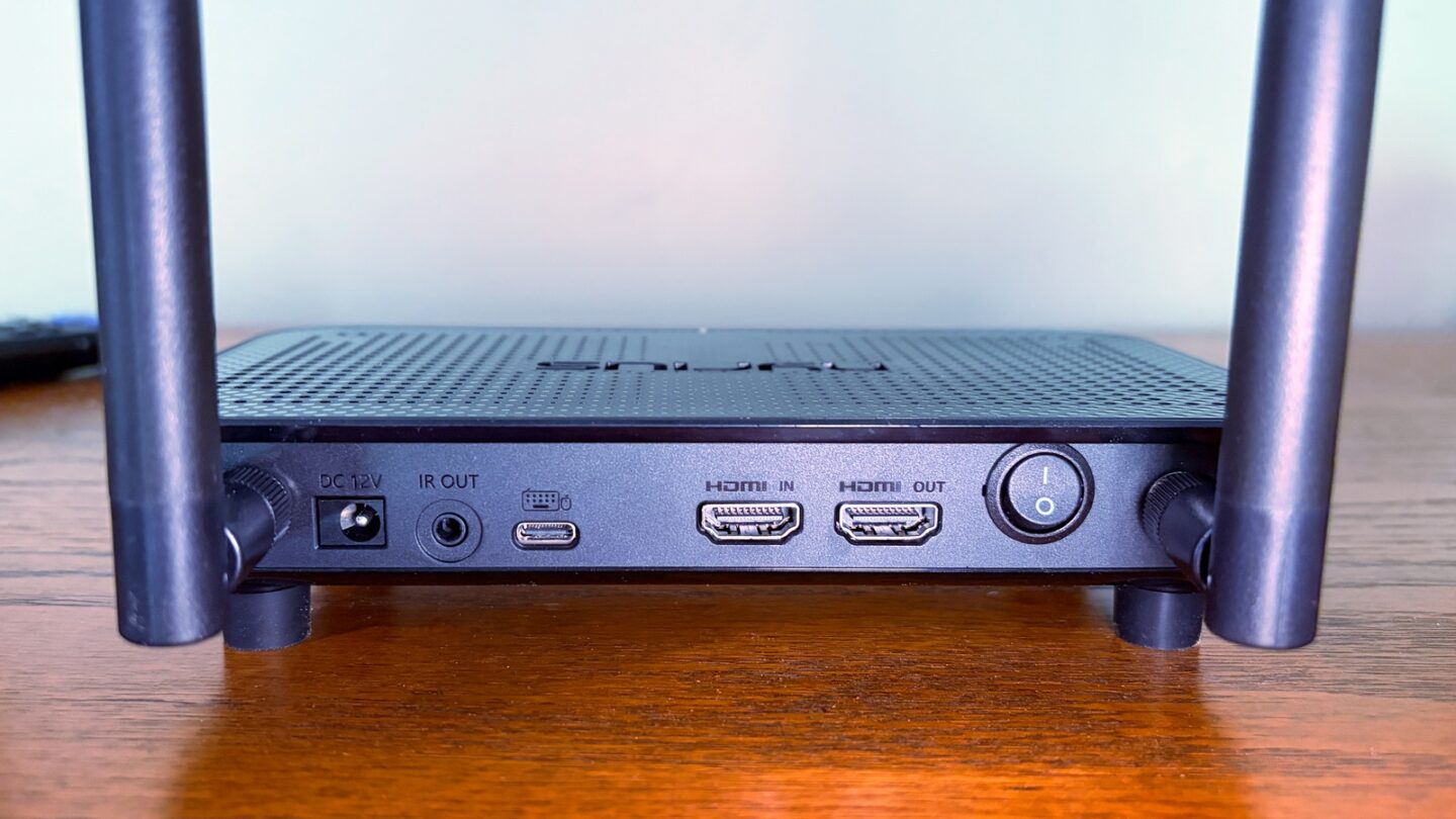 Nyrius_Phoenix Home_Review_03 Nyrius Phoenix Home's transmitter offers dual HDMI ports so you can have a local and a remote 4K60 display.