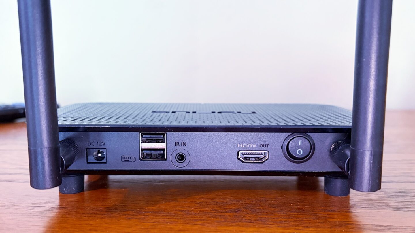 Nyrius Phoenix Home Review 04 Nyrius Phoenix Home's HDMI receiver includes dual USB-A ports for a keyboard and mouse.