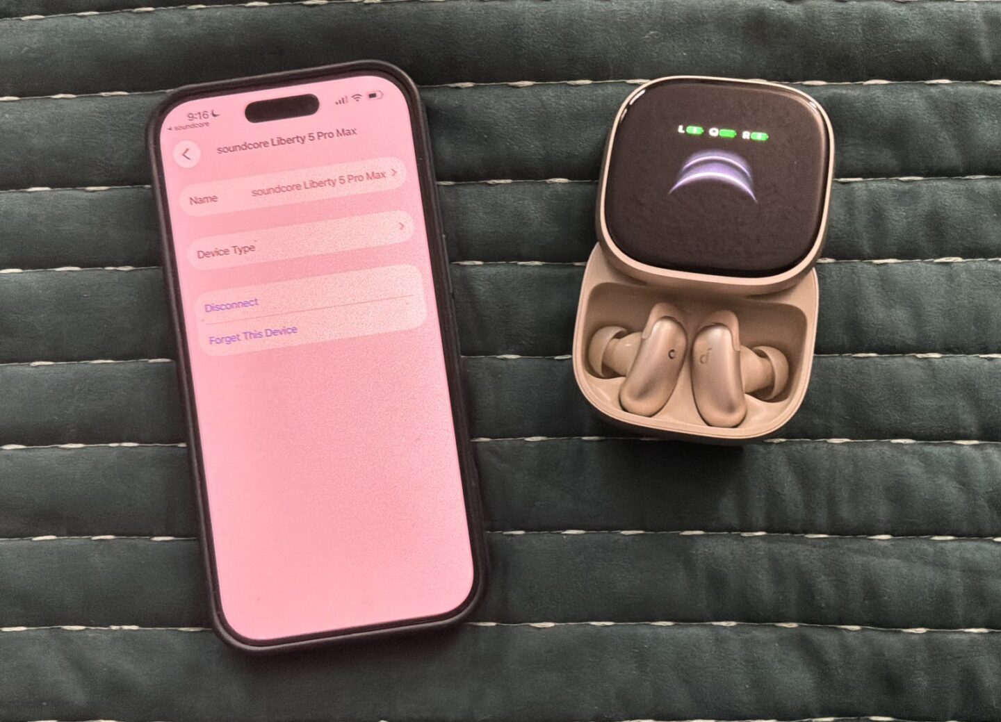Soundcore Liberty 5 Pro Max and iPhone 16 Pro