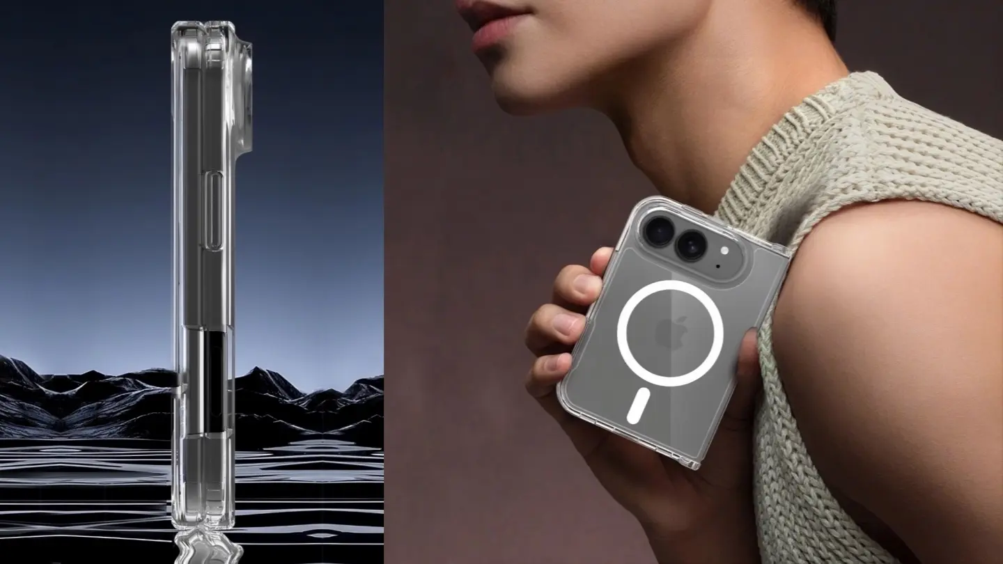 Folding iPhone Ultra with iFun case "in the wild"