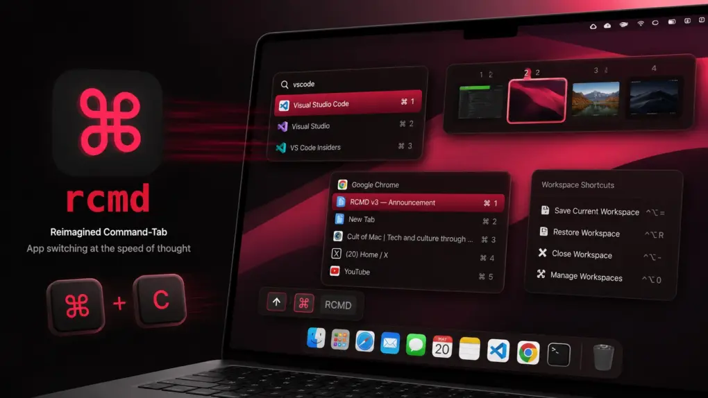 rcmd v3 supercharges window management on Mac.