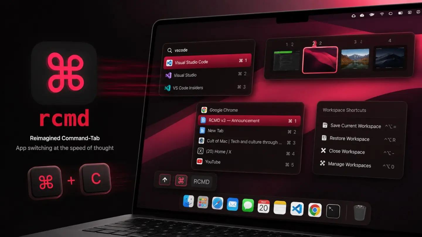 Rcmd v3 giver Mac-brugere et markant boost til app-skift og vinduestyring Post feature image