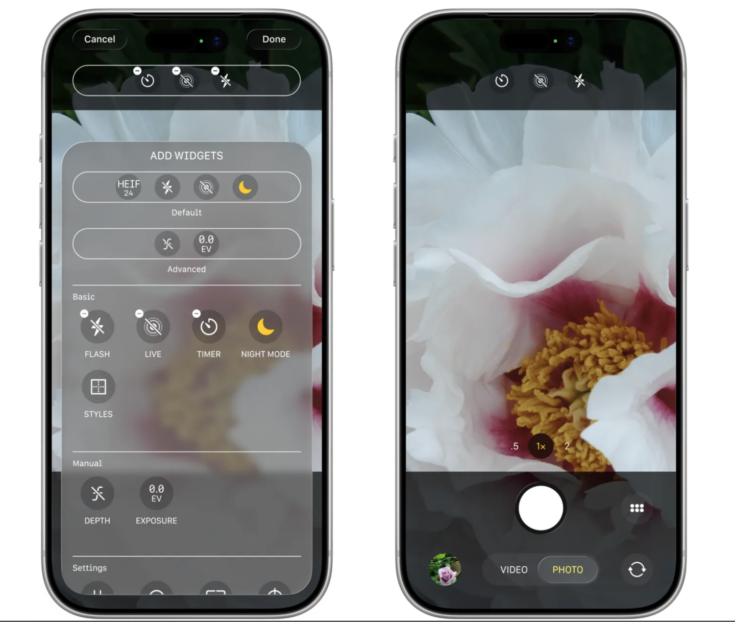 Redesigned Camera app redesigned Camera app