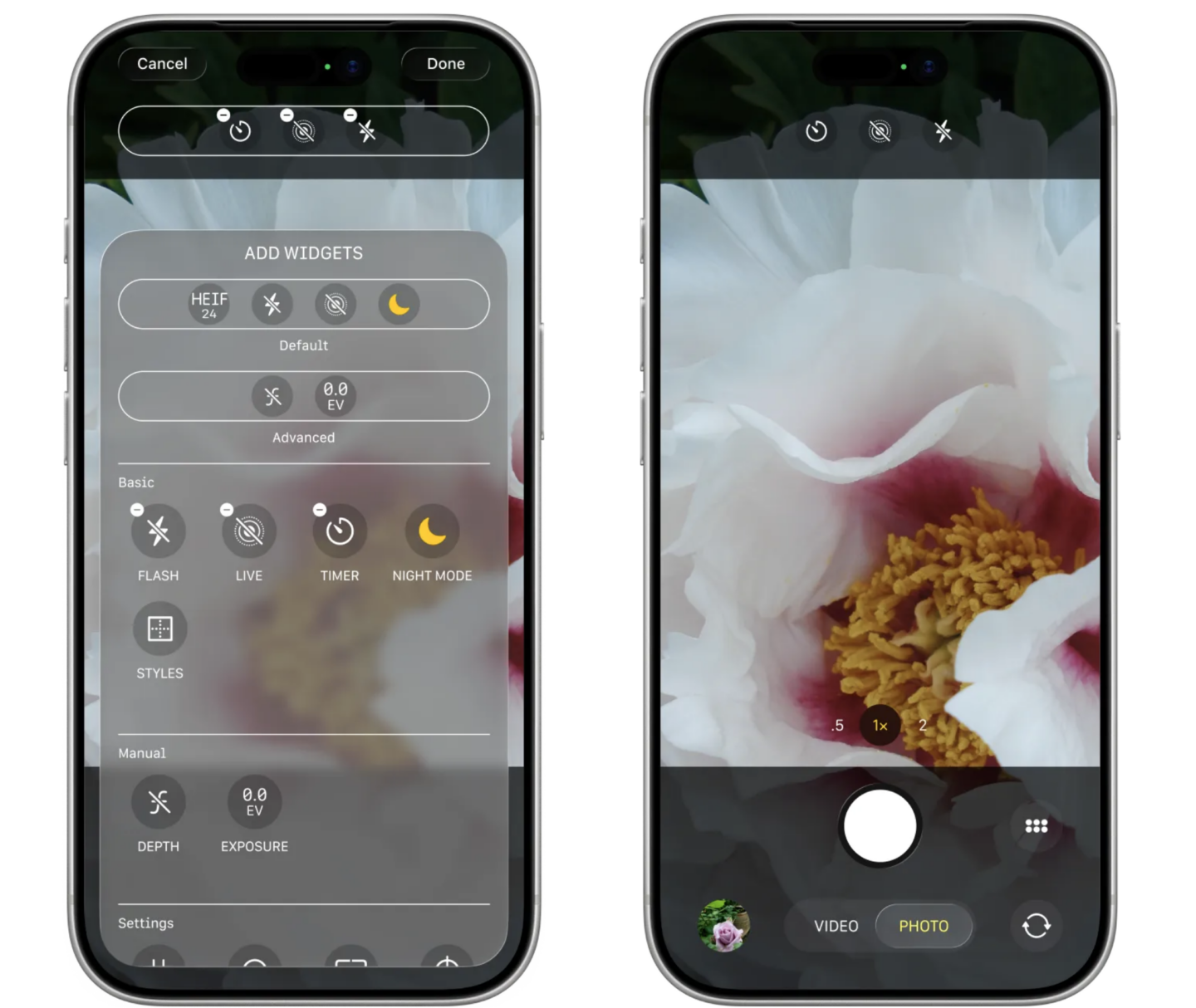 redesigned Camera app