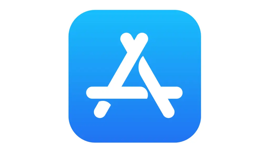The Apple App Store logo used in a story about the company's new Personalized Collections feature.
